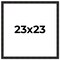 23x23 Thin Barnwood Picture Frame with UV-Resistant Acrylic & Acid Free Backing, Available in 2 Paint Finishes - Grey and Black